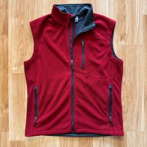 REI Full Zip Fleece Thermal Waffle Knit Vest- Men’s Large